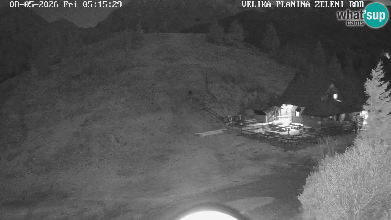 Zeleni Rob | Webcam en vivo Velika Planina