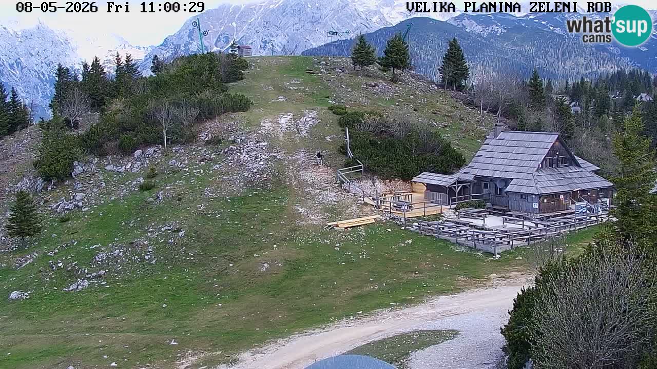 Zeleni Rob | Webcam en vivo Velika Planina