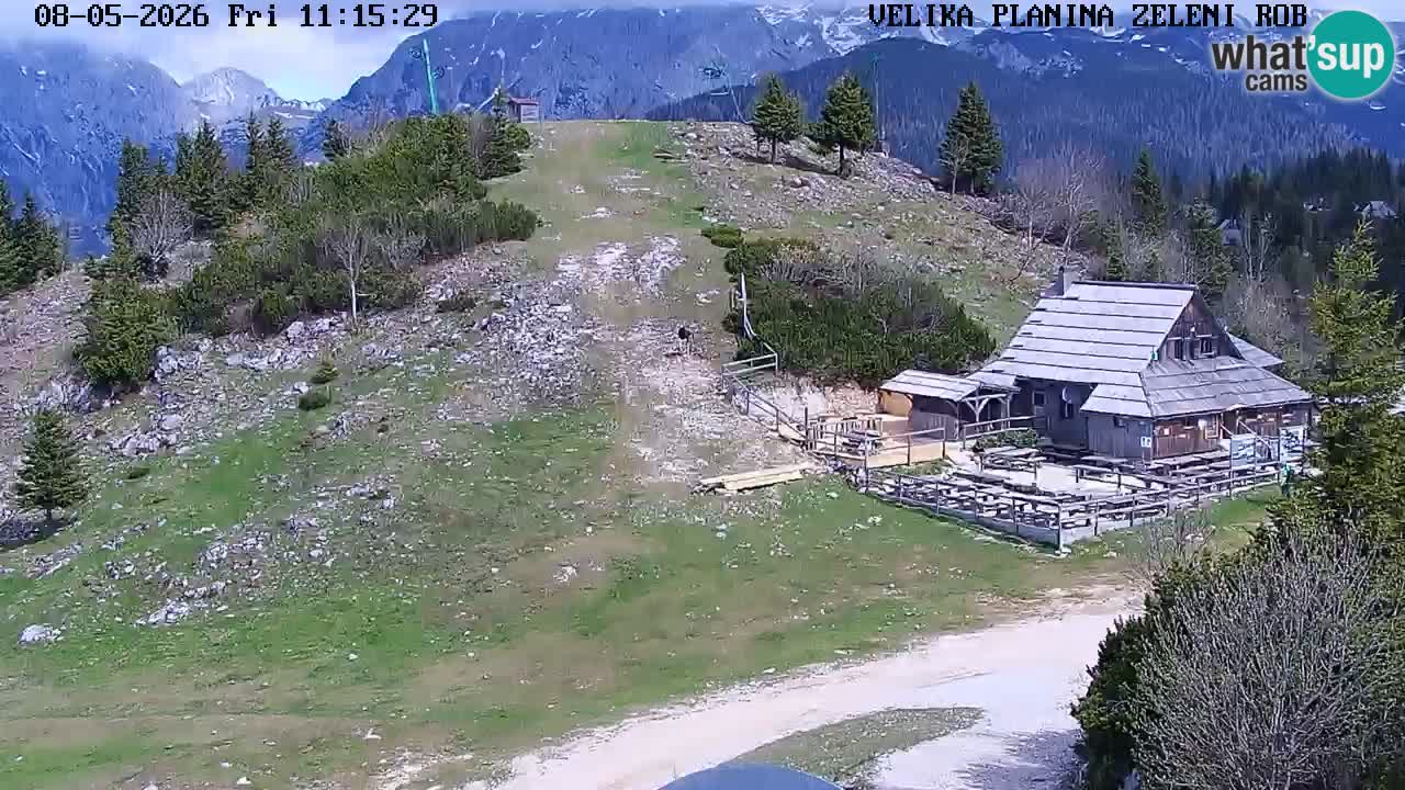 Zeleni Rob | Webcam en vivo Velika Planina