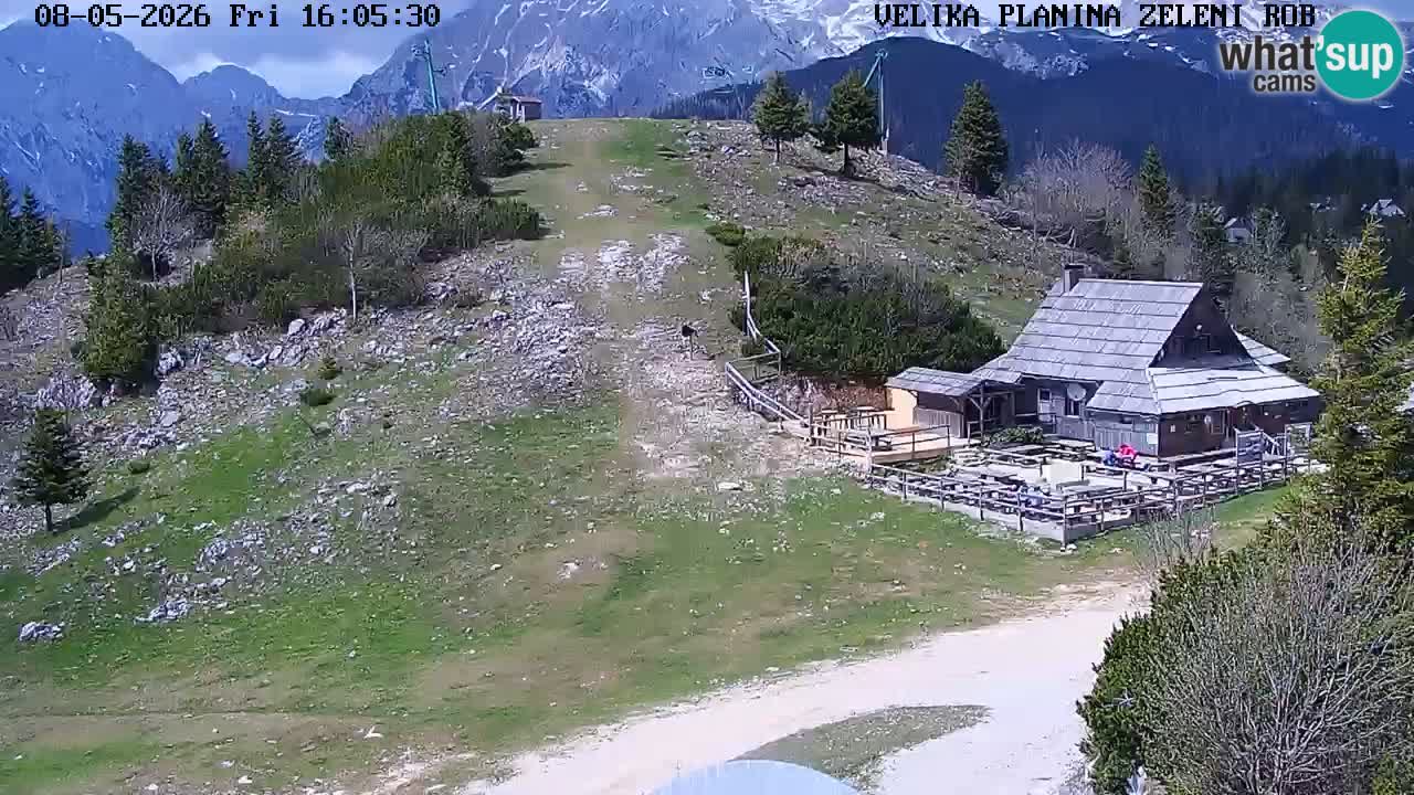 Zeleni Rob | Webcam en vivo Velika Planina