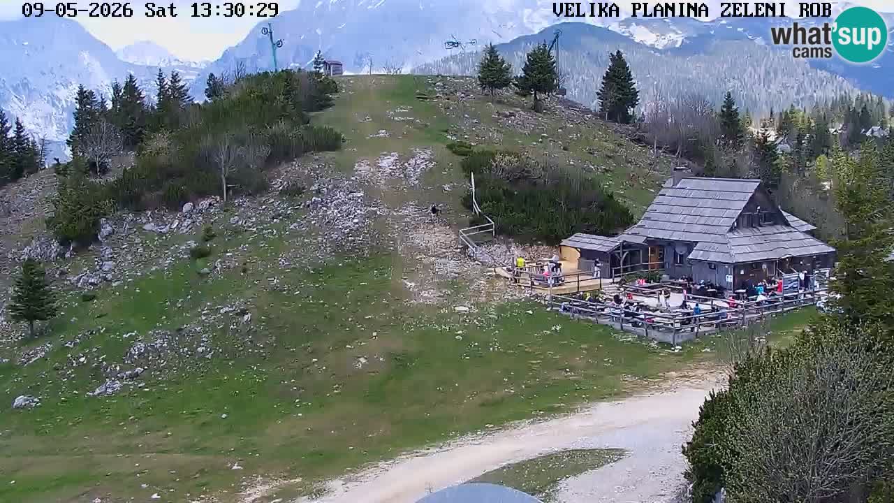 Zeleni Rob – kamera v živo | Velika Planina