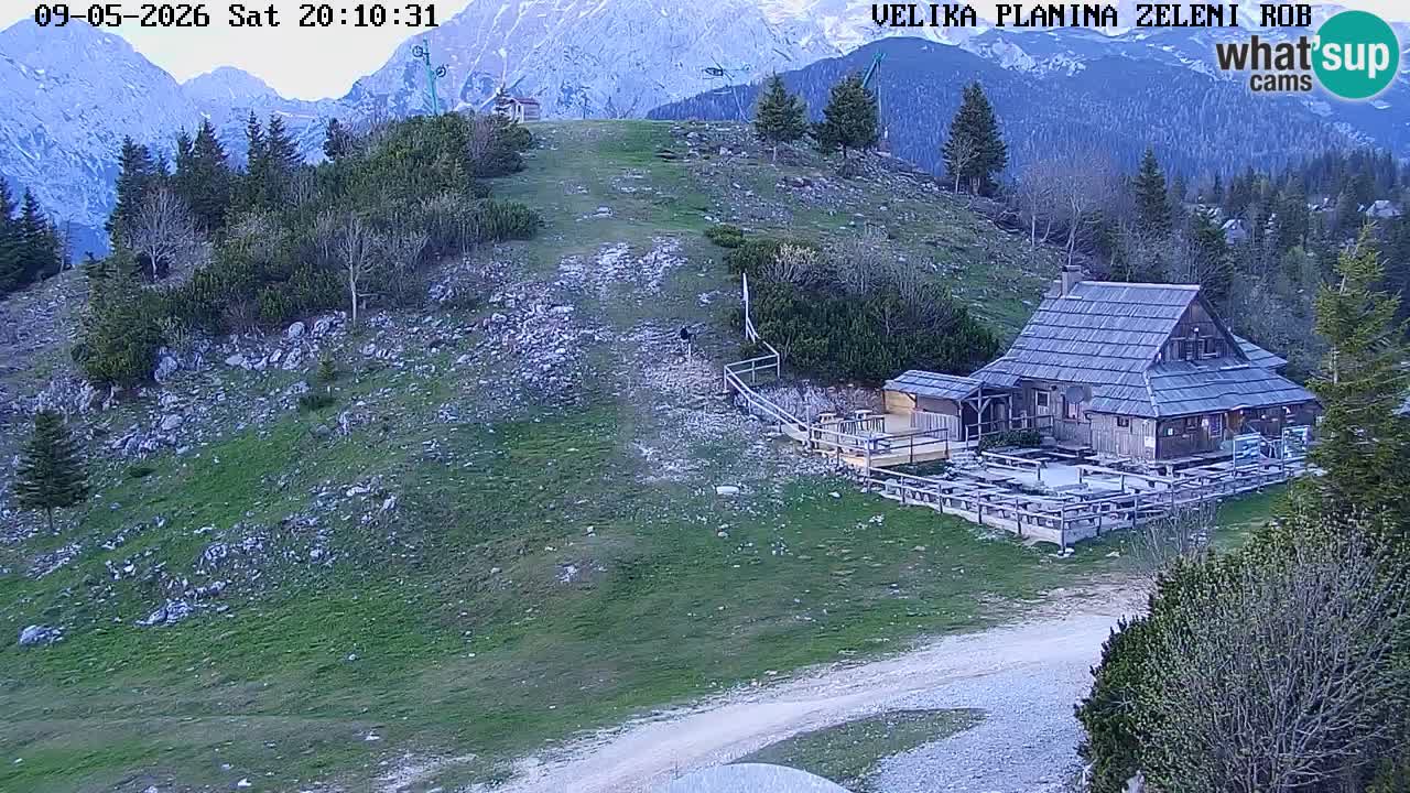 Zeleni Rob – kamera v živo | Velika Planina