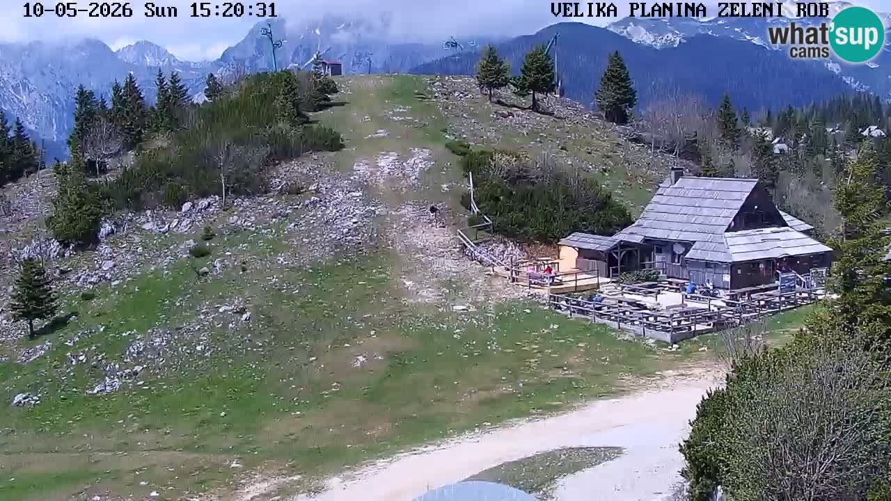 Zeleni Rob | Webcam en vivo Velika Planina