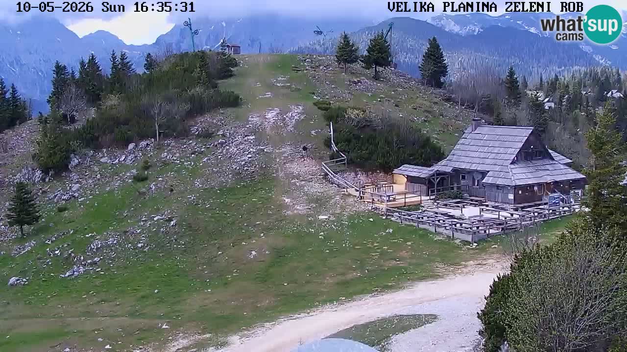 Zeleni Rob | Webcam en vivo Velika Planina