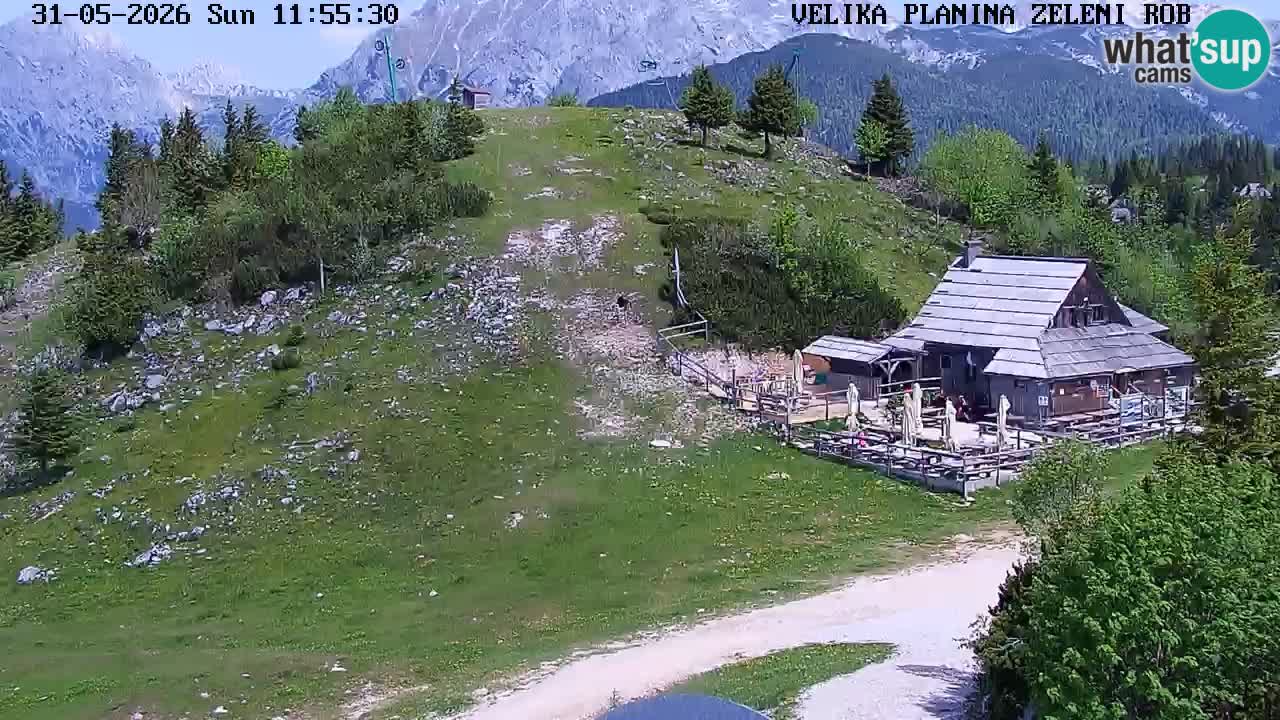 Zeleni Rob | Webcam en vivo Velika Planina