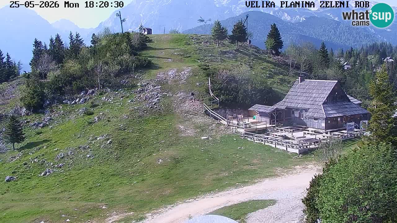 Zeleni Rob | Webcam en vivo Velika Planina