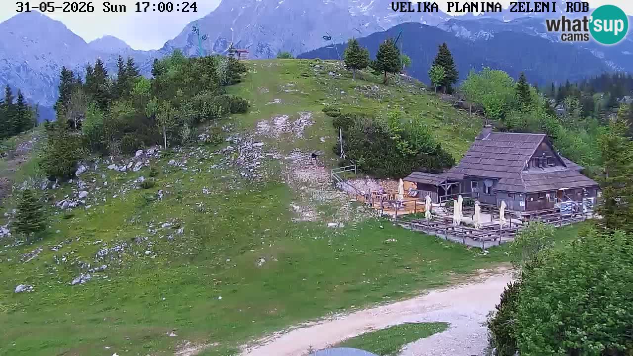 Zeleni Rob – kamera v živo | Velika Planina