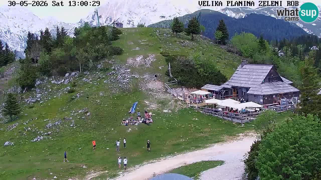 Zeleni Rob – kamera v živo | Velika Planina