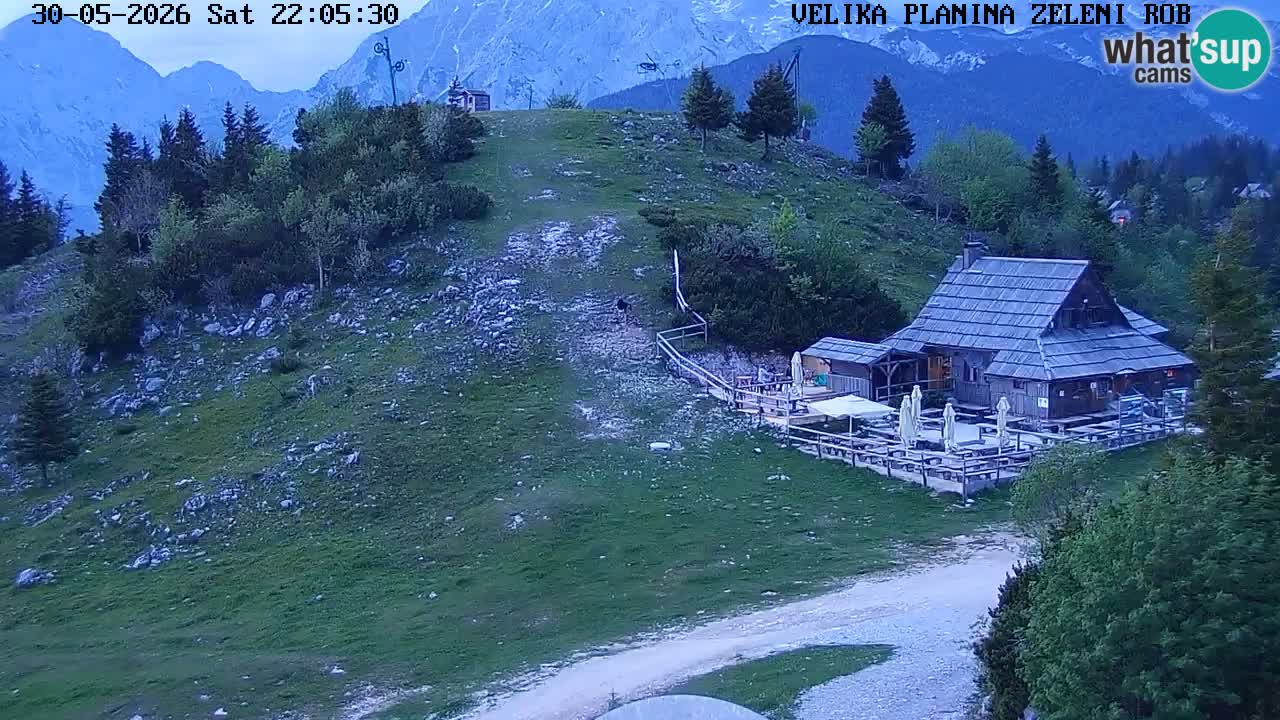Zeleni Rob – kamera v živo | Velika Planina