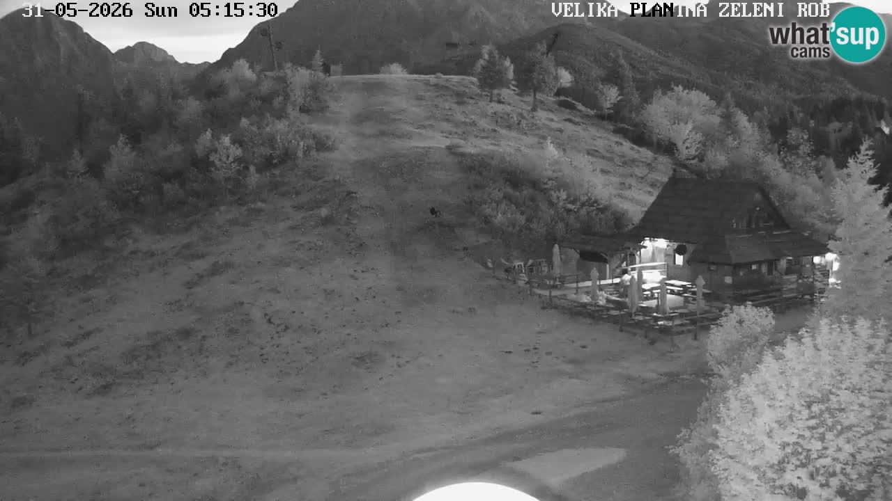 Zeleni Rob – kamera v živo | Velika Planina