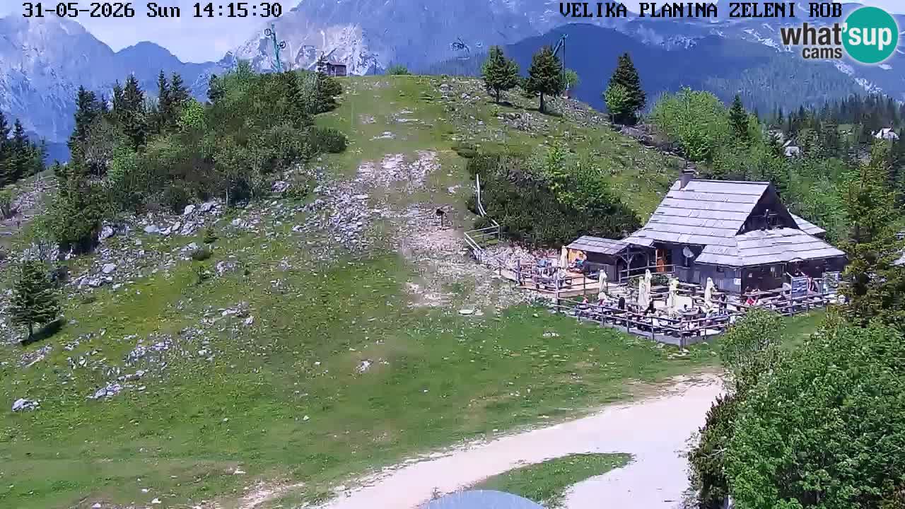 Zeleni Rob – kamera v živo | Velika Planina