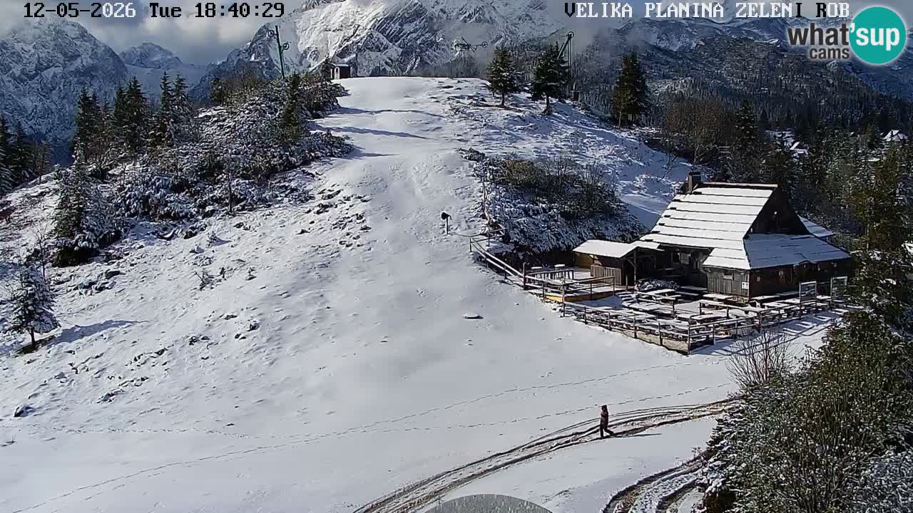 Zeleni Rob | Webcam en vivo Velika Planina