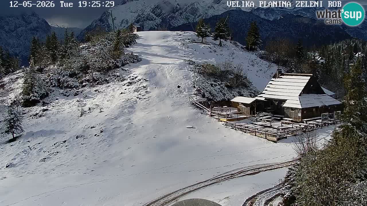 Zeleni Rob | Webcam en vivo Velika Planina