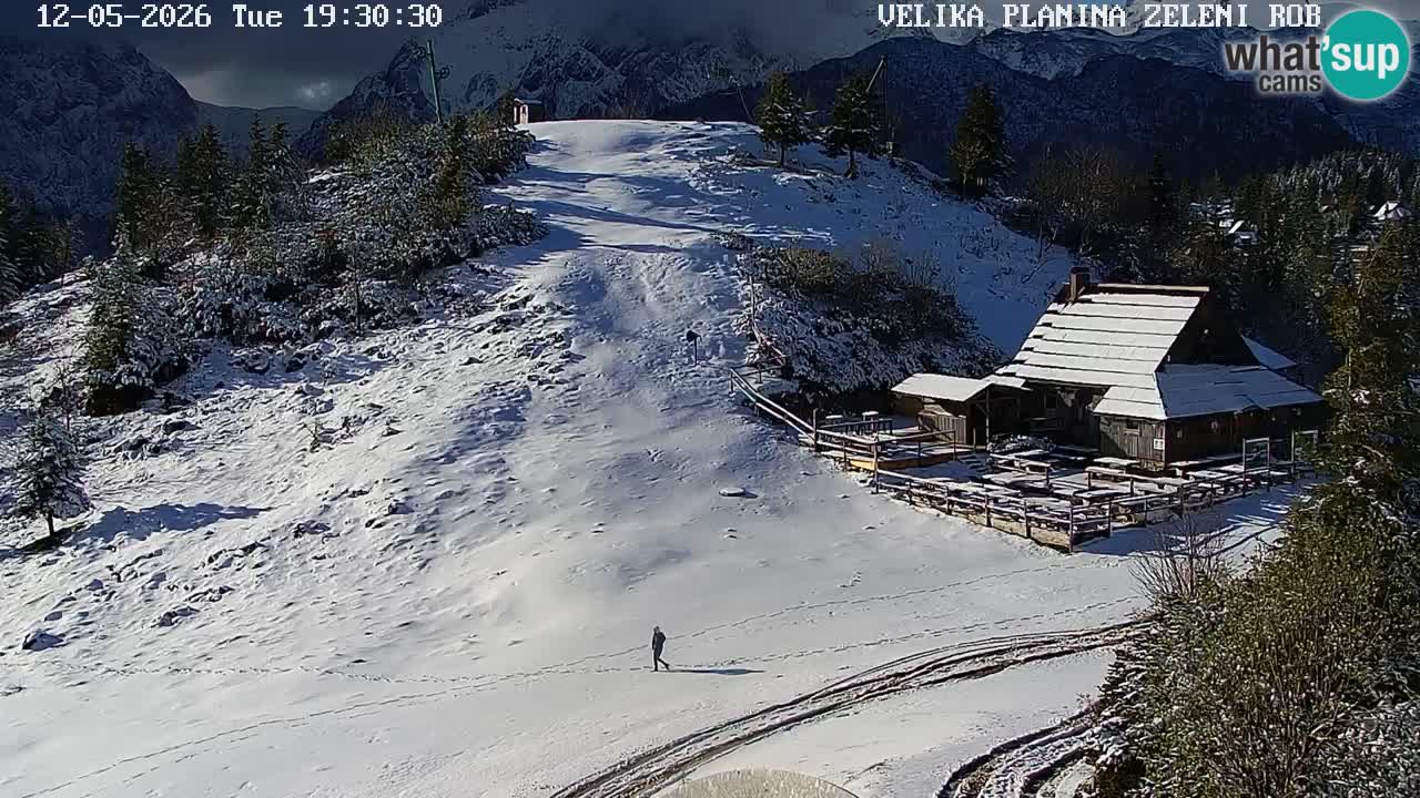 Zeleni Rob | Webcam en vivo Velika Planina