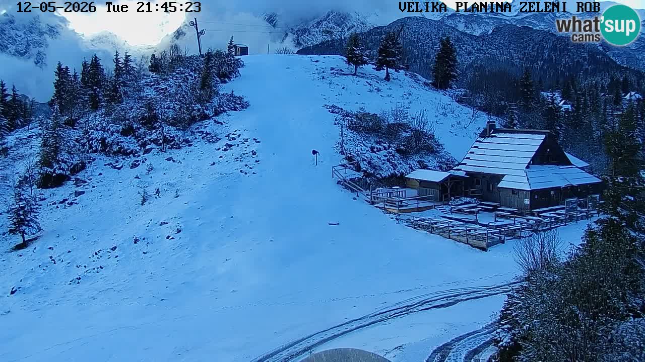 Zeleni Rob | Webcam en vivo Velika Planina