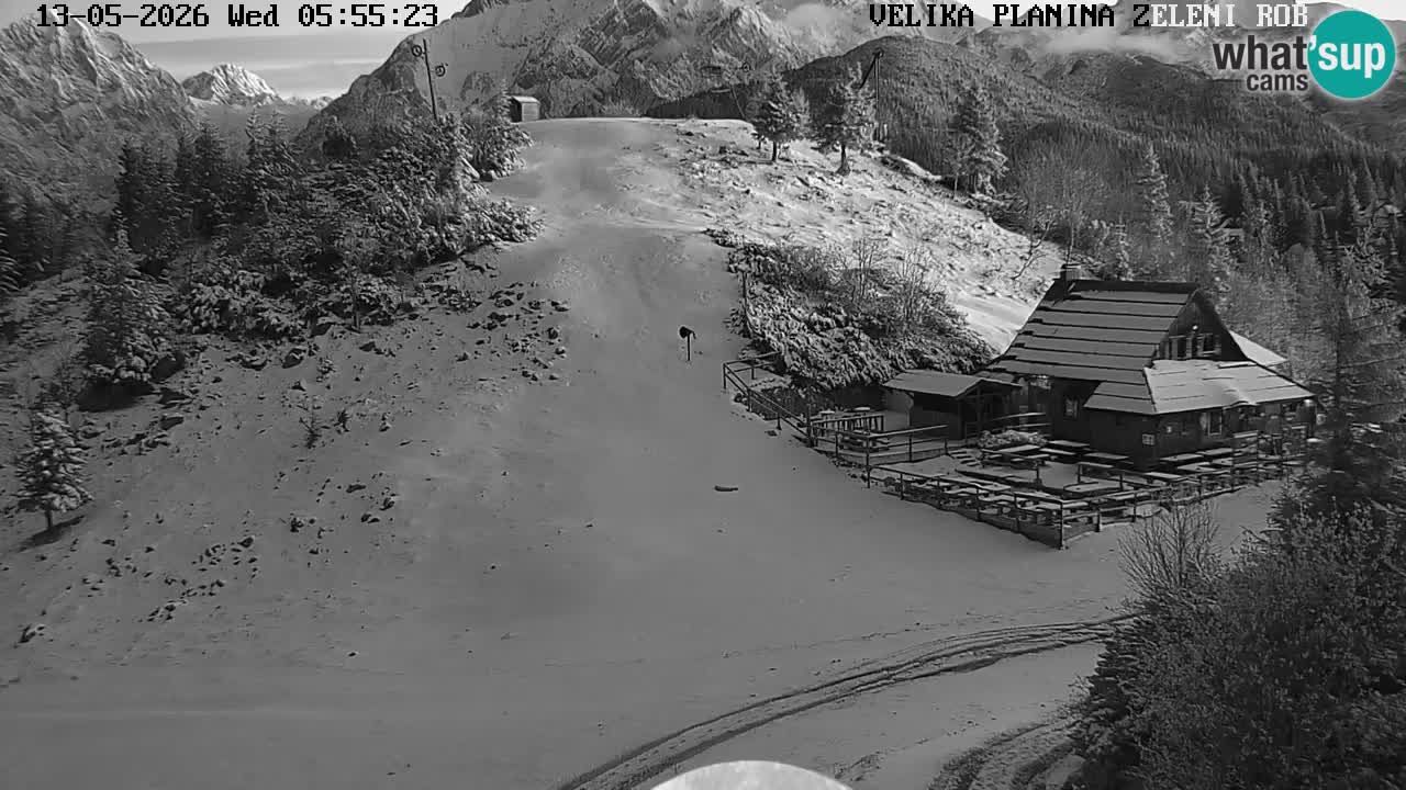 Zeleni Rob | Webcam en vivo Velika Planina