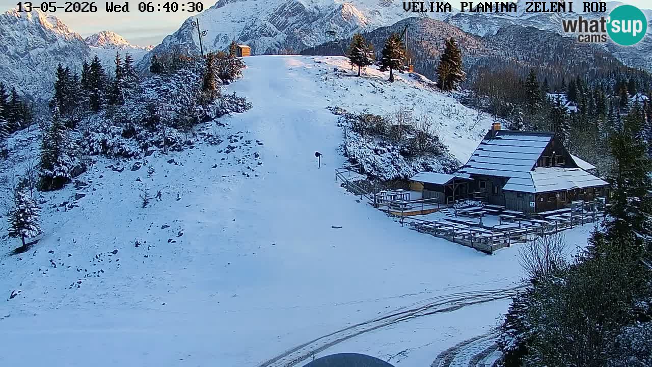 Zeleni Rob | Webcam live Velika Planina
