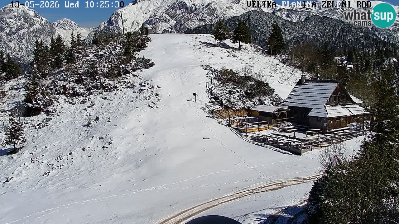 Zeleni Rob – kamera v živo | Velika Planina
