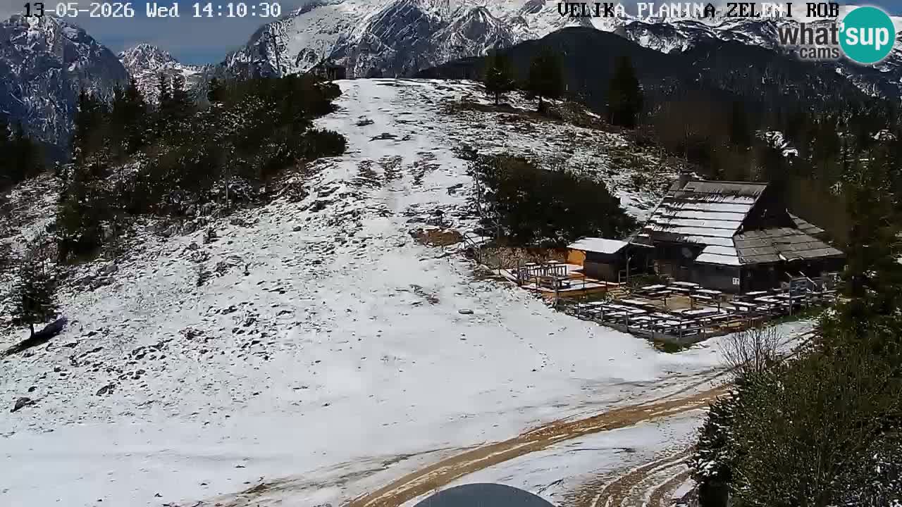 Zeleni Rob | Webcam en vivo Velika Planina