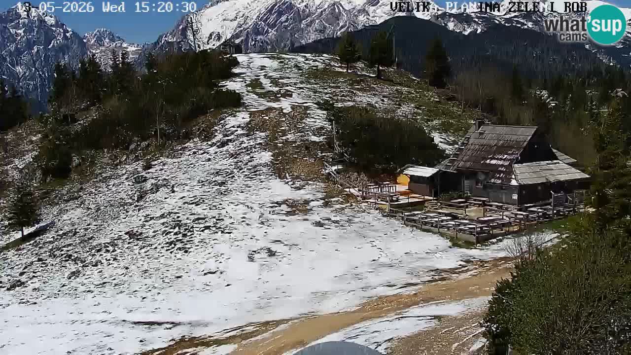 Zeleni Rob – kamera v živo | Velika Planina