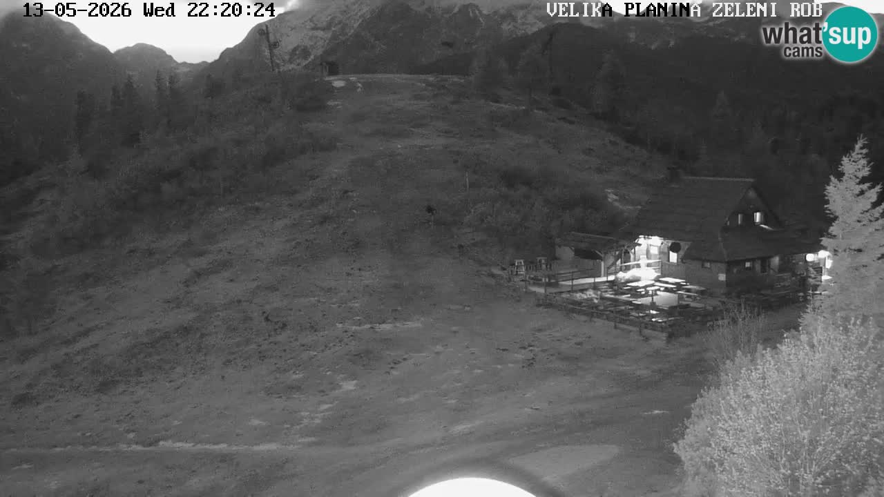 Zeleni Rob – kamera v živo | Velika Planina