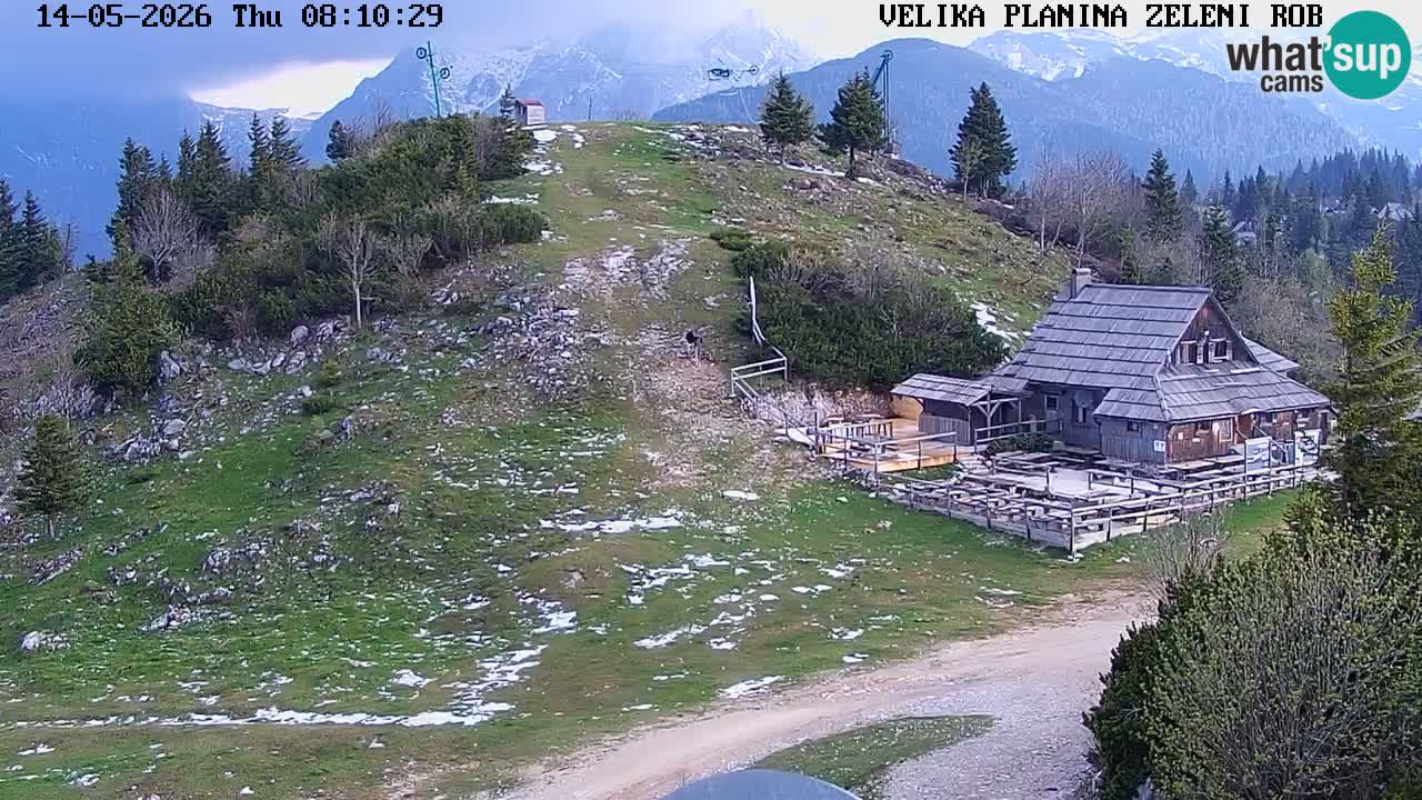 Zeleni Rob | Webcam en vivo Velika Planina