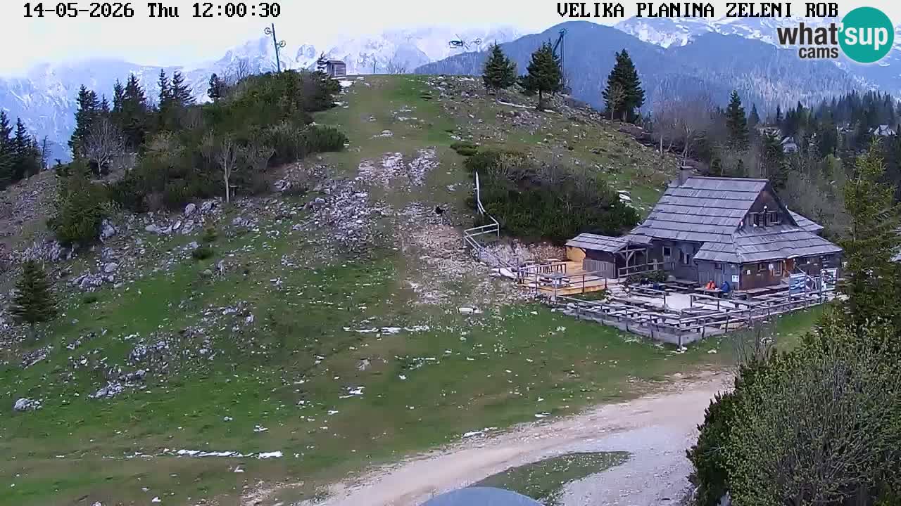 Zeleni Rob | Webcam en vivo Velika Planina