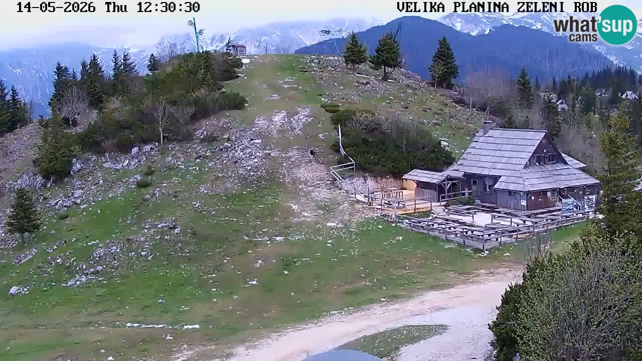 Zeleni Rob | Webcam en vivo Velika Planina