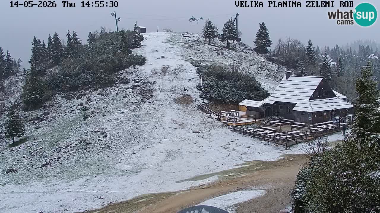 Zeleni Rob | Webcam en vivo Velika Planina