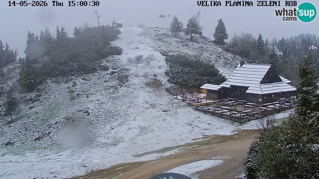 Zeleni Rob | Webcam en vivo Velika Planina