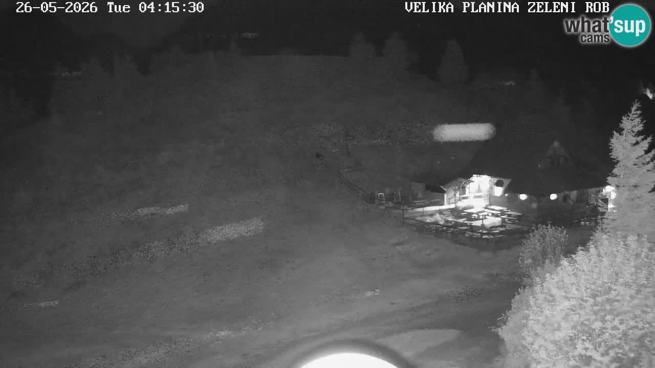 Zeleni Rob – kamera v živo | Velika Planina