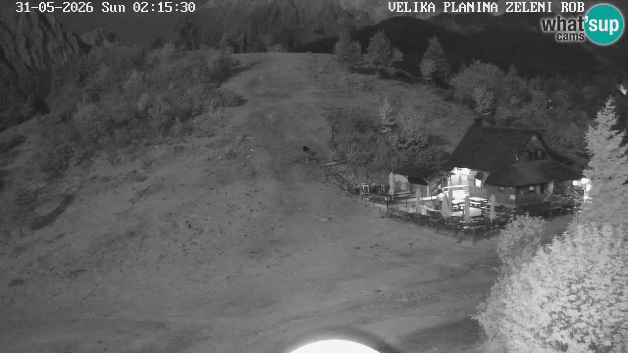 Zeleni Rob | Webcam en vivo Velika Planina