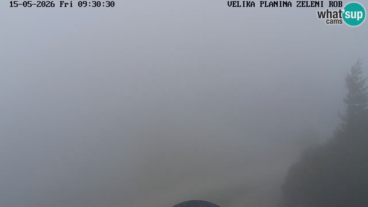 Zeleni Rob | Webcam en vivo Velika Planina