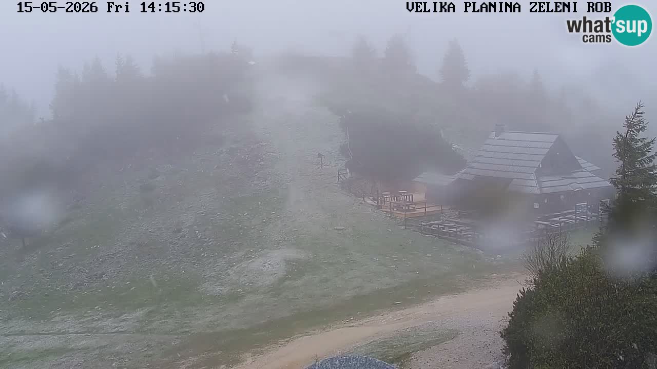 Zeleni Rob – kamera v živo | Velika Planina