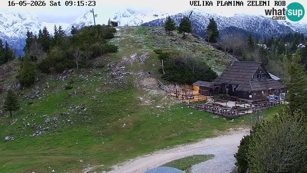 Zeleni Rob | Webcam en vivo Velika Planina