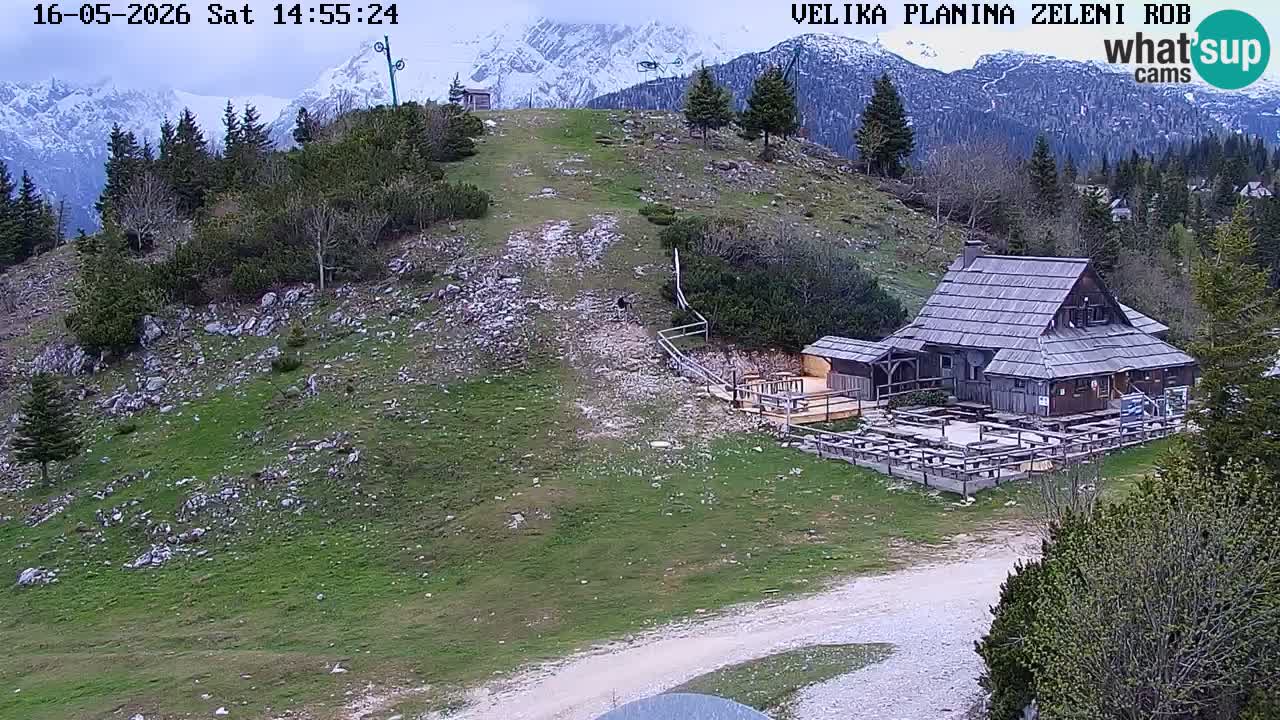 Zeleni Rob | Webcam en vivo Velika Planina