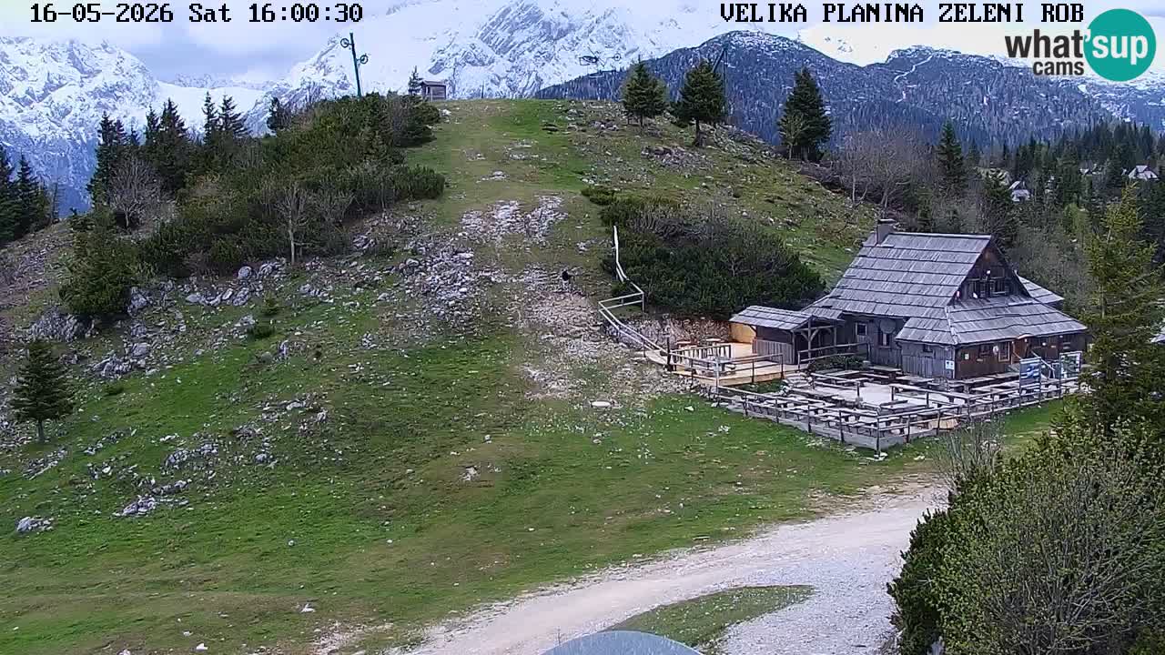 Zeleni Rob | Webcam en vivo Velika Planina