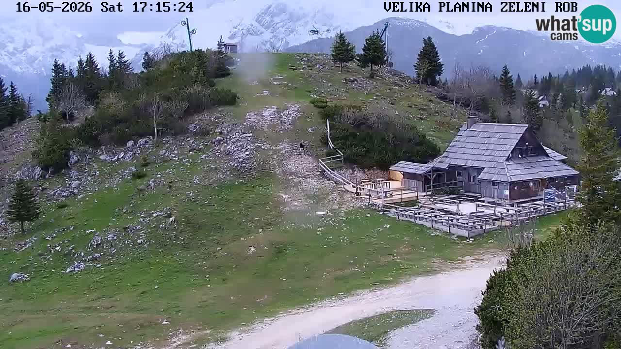Zeleni Rob | Webcam en vivo Velika Planina