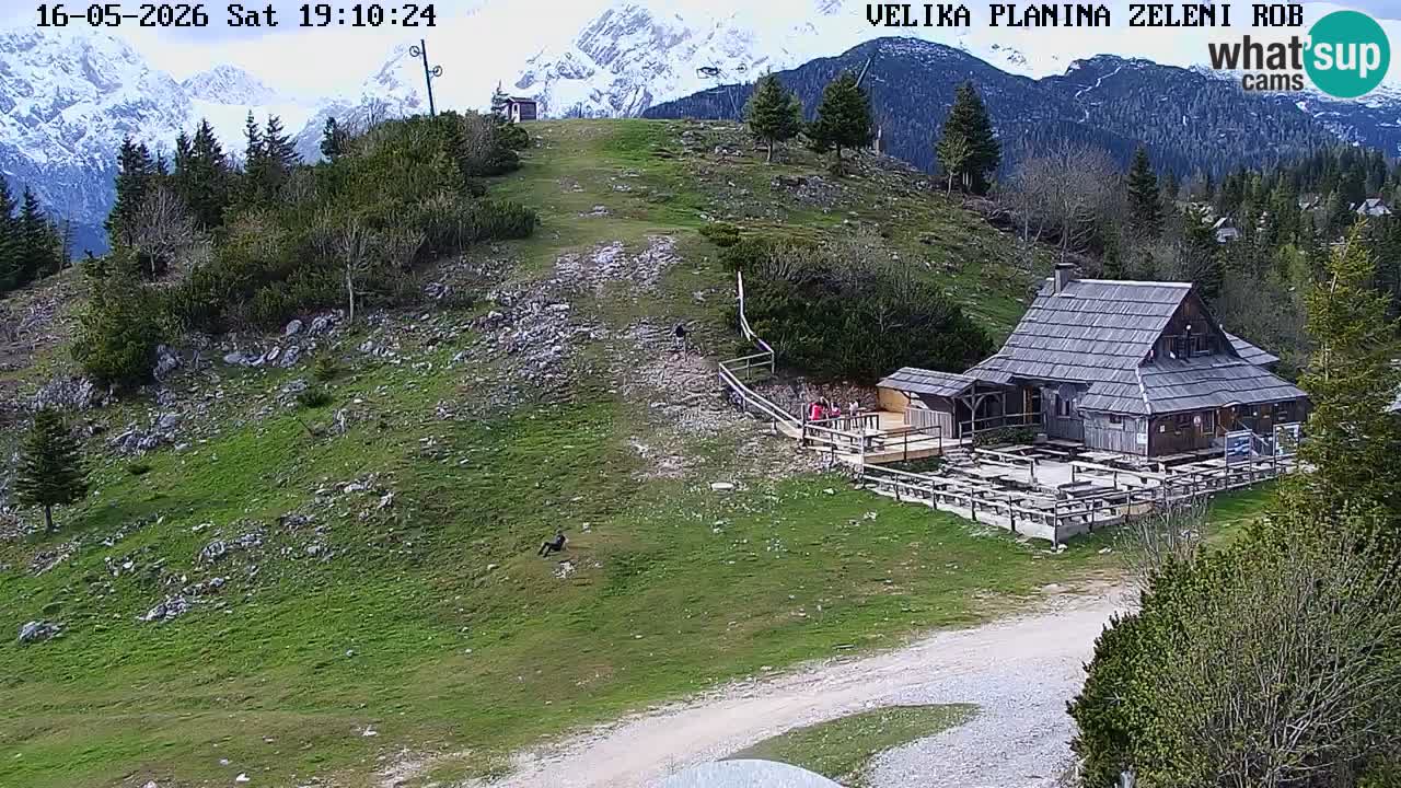 Zeleni Rob – kamera v živo | Velika Planina