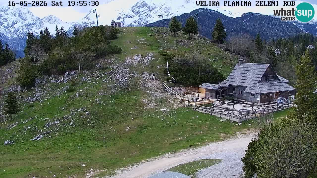 Zeleni Rob | Webcam en vivo Velika Planina