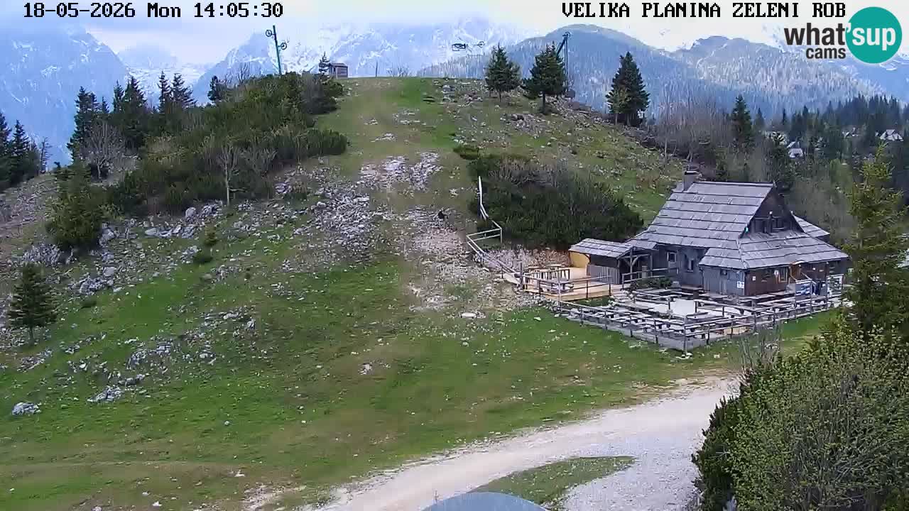 Zeleni Rob | Webcam en vivo Velika Planina