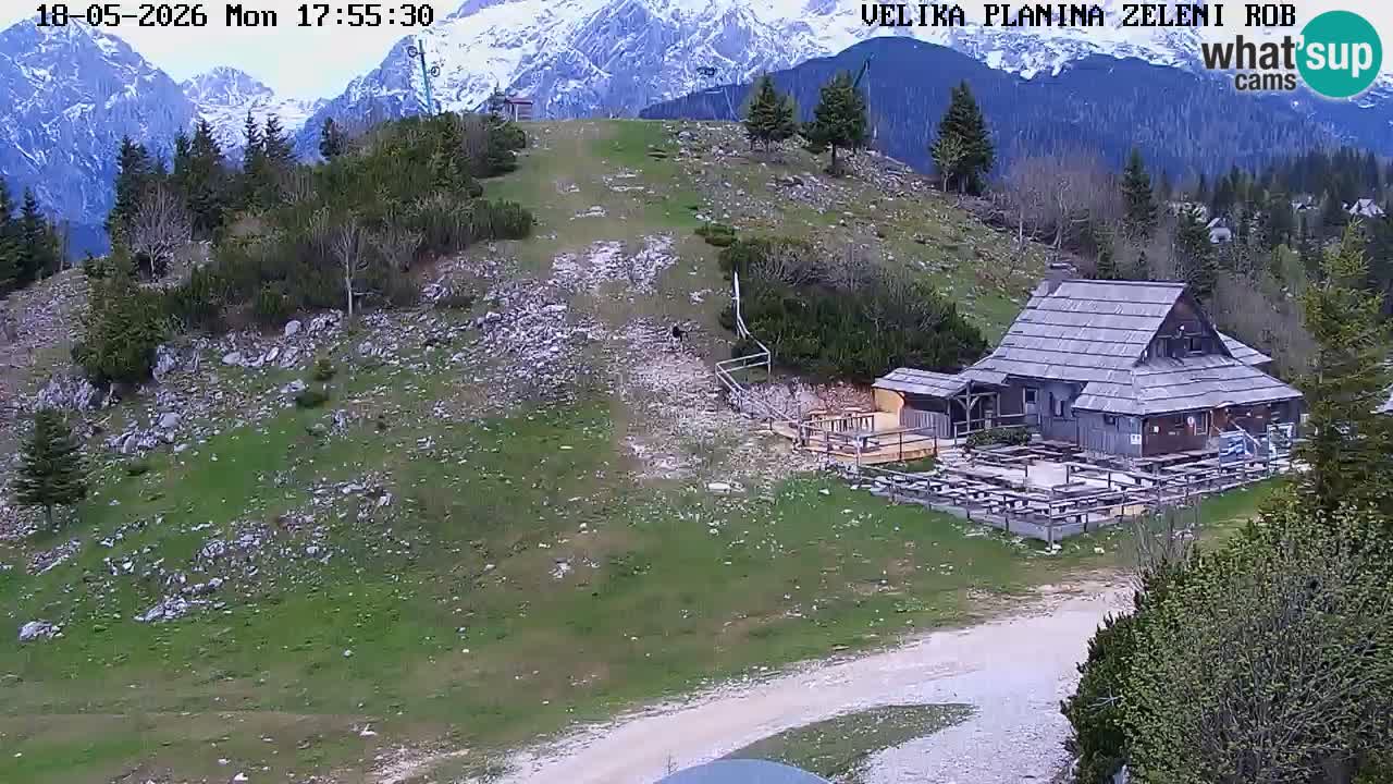 Zeleni Rob | Webcam en vivo Velika Planina