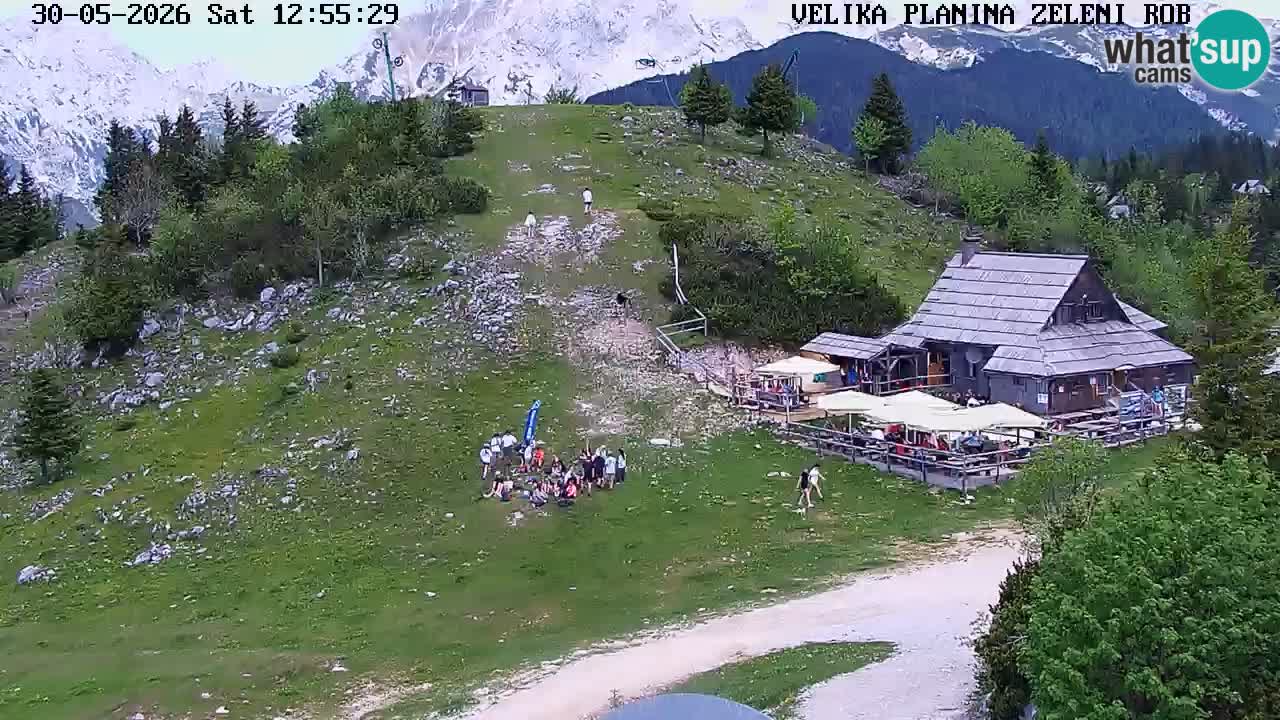 Zeleni Rob – kamera v živo | Velika Planina