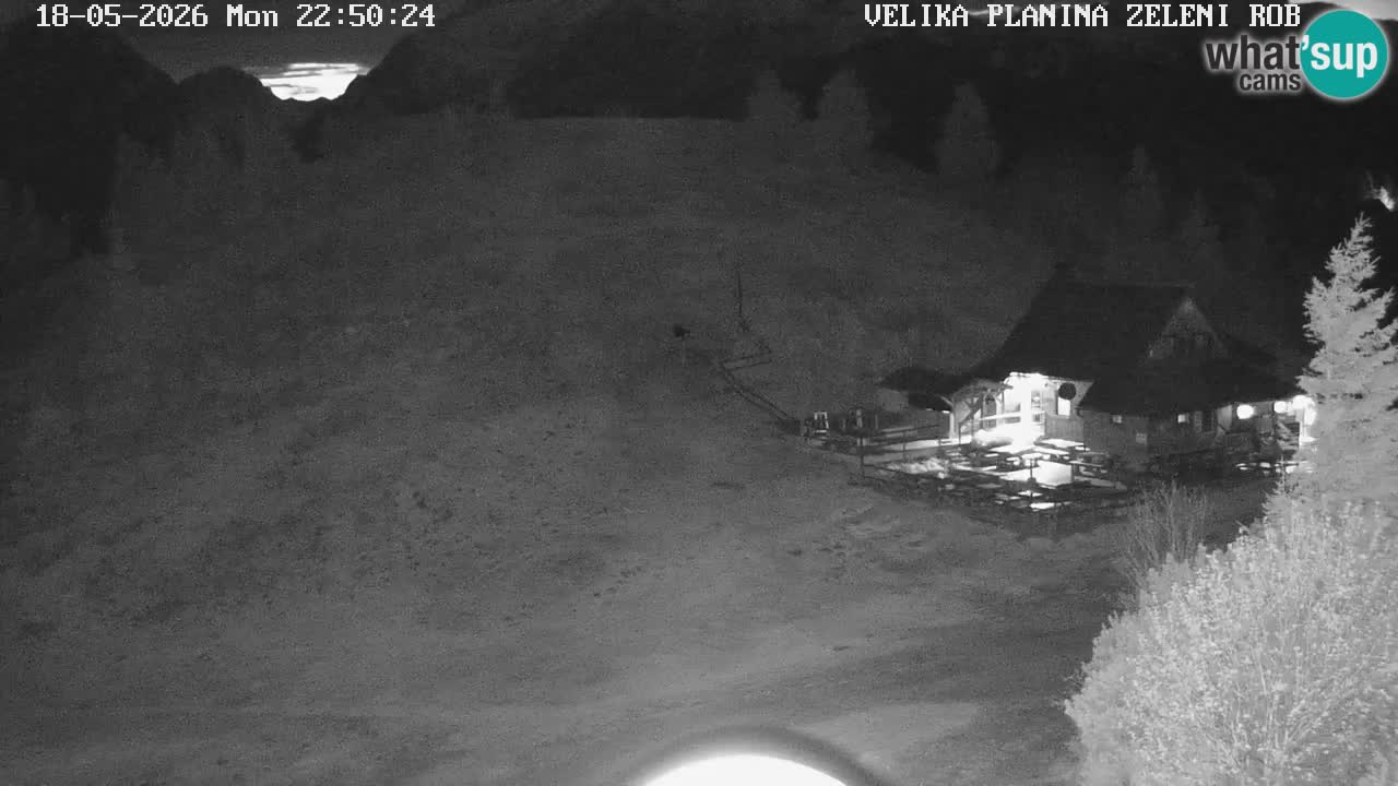 Zeleni Rob – kamera v živo | Velika Planina