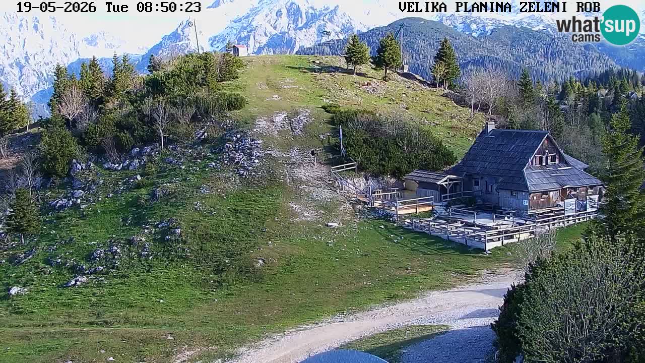 Zeleni Rob | Webcam en vivo Velika Planina