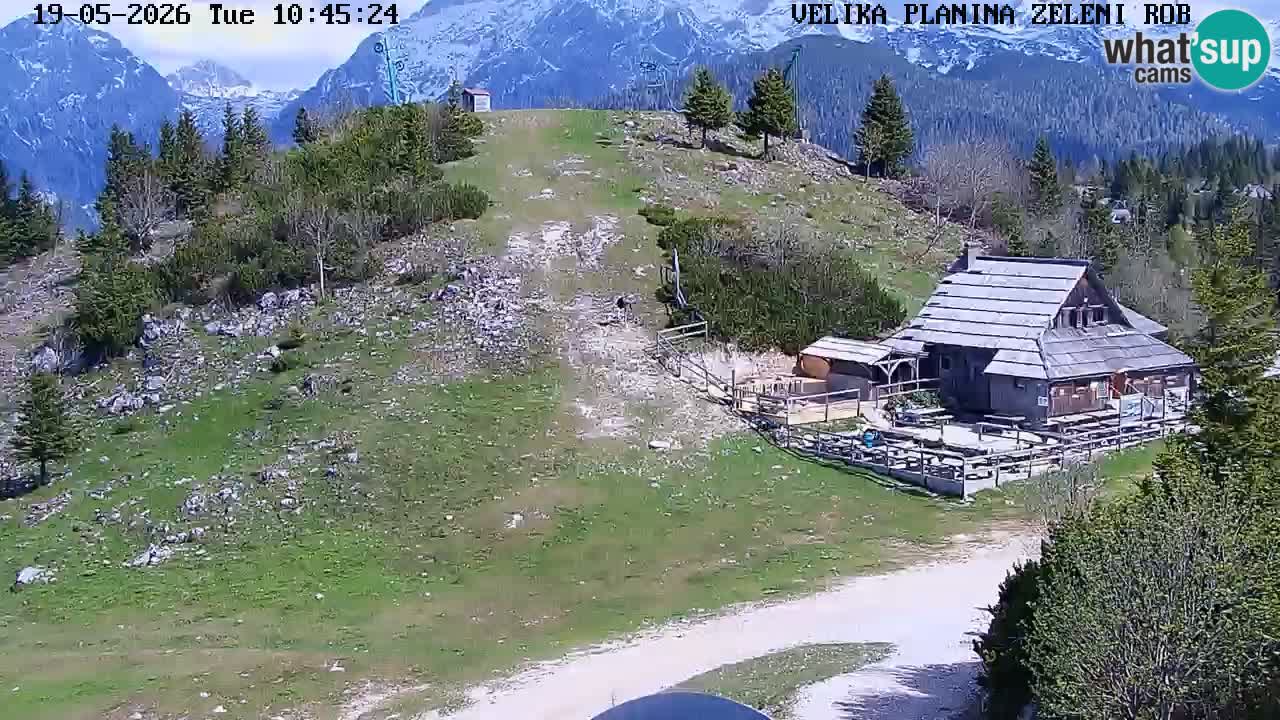 Zeleni Rob | Webcam en vivo Velika Planina