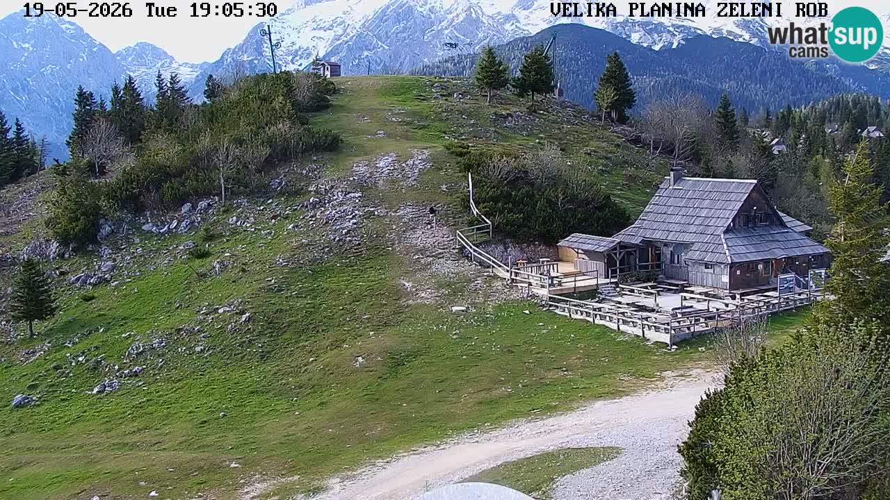 Zeleni Rob | Webcam en vivo Velika Planina