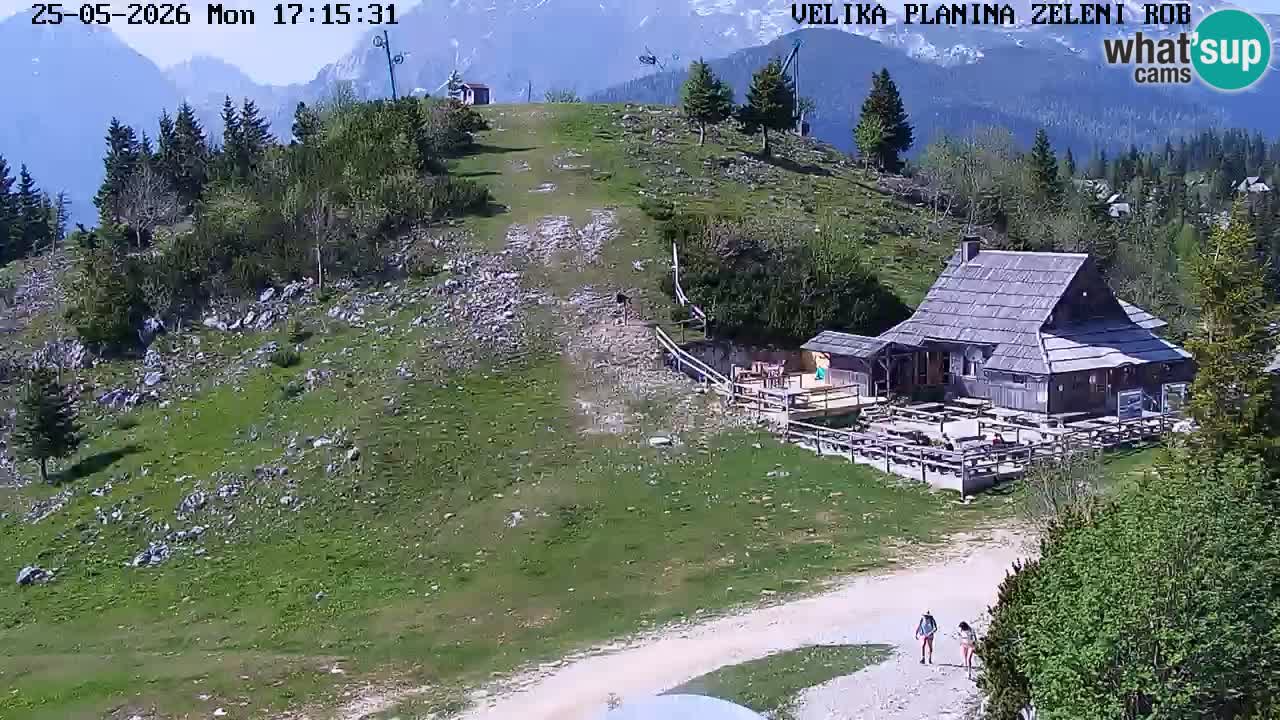 Zeleni Rob – kamera v živo | Velika Planina