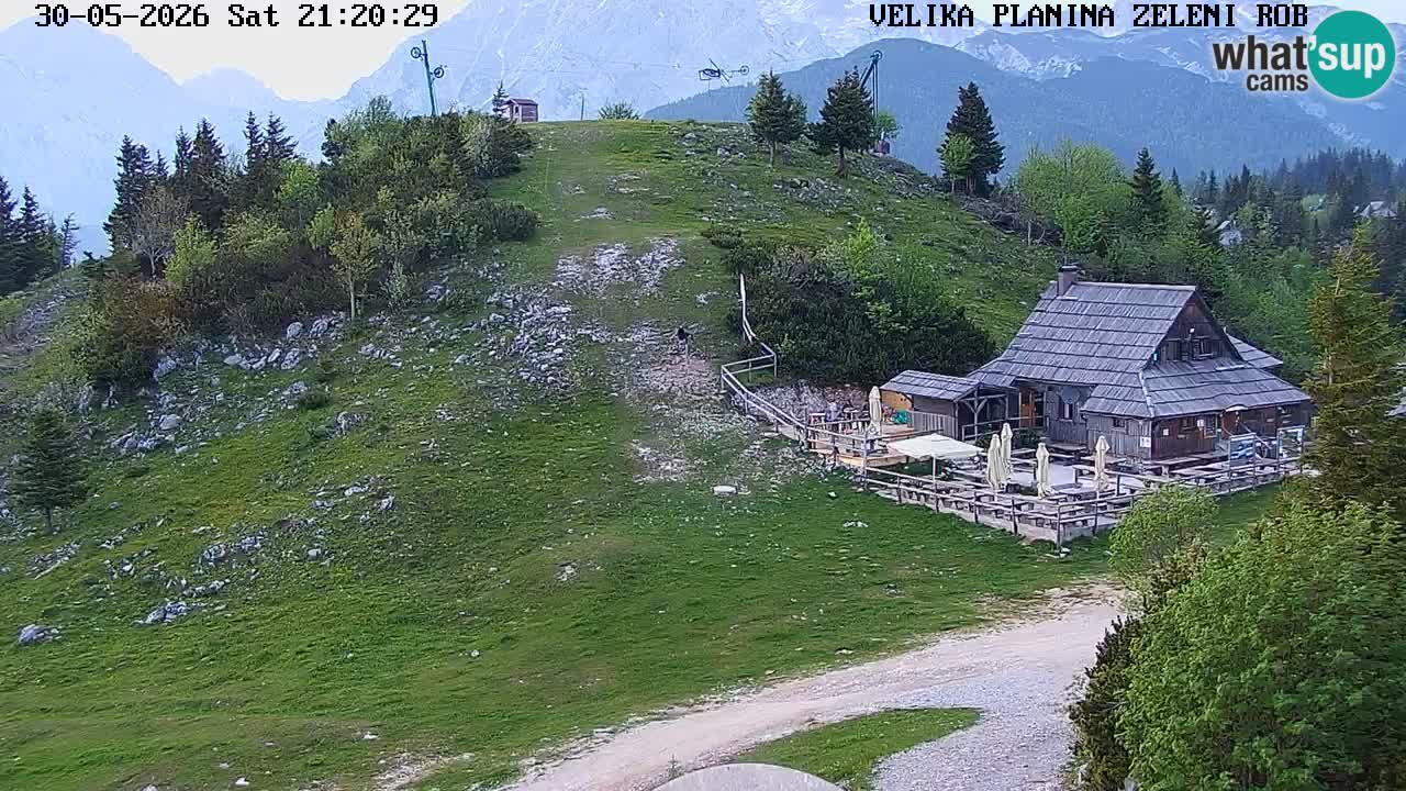 Zeleni Rob – kamera v živo | Velika Planina