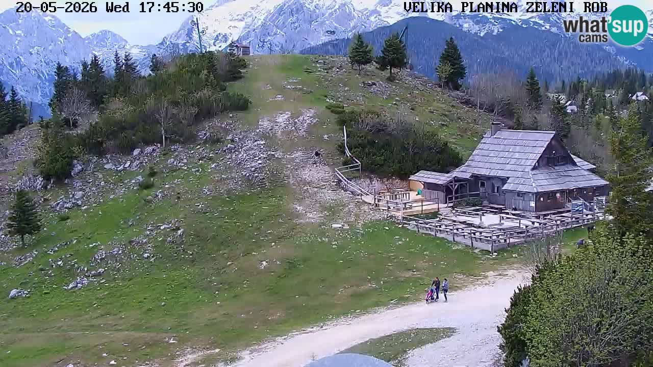 Zeleni Rob | Webcam en vivo Velika Planina